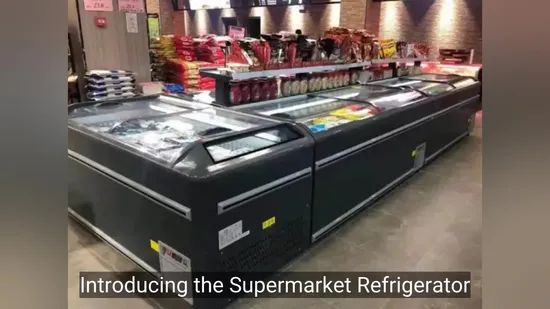 Supermarket Refrigerator Commercial Combination Island Cabinet Frozen Food Island Freezer