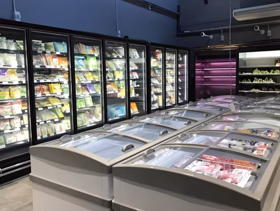Supermarket Refrigerator Commercial Combination Island Cabinet Frozen Food Island Freezer